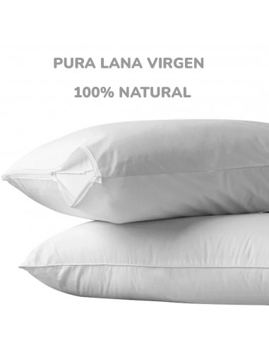 Almohada Infantil Natural Lana Virgen